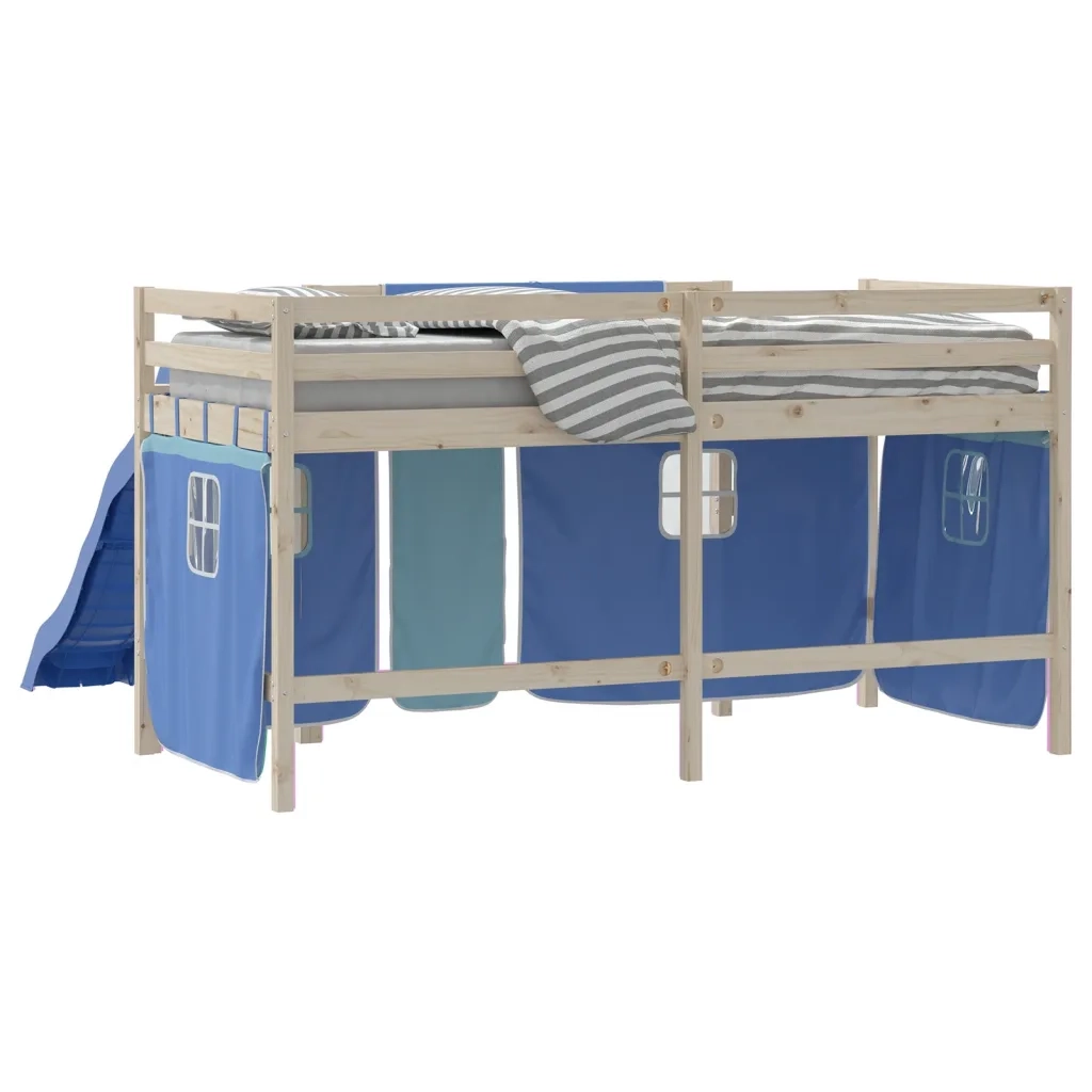 Tende per Letto a Soppalco Blu in Poliestere