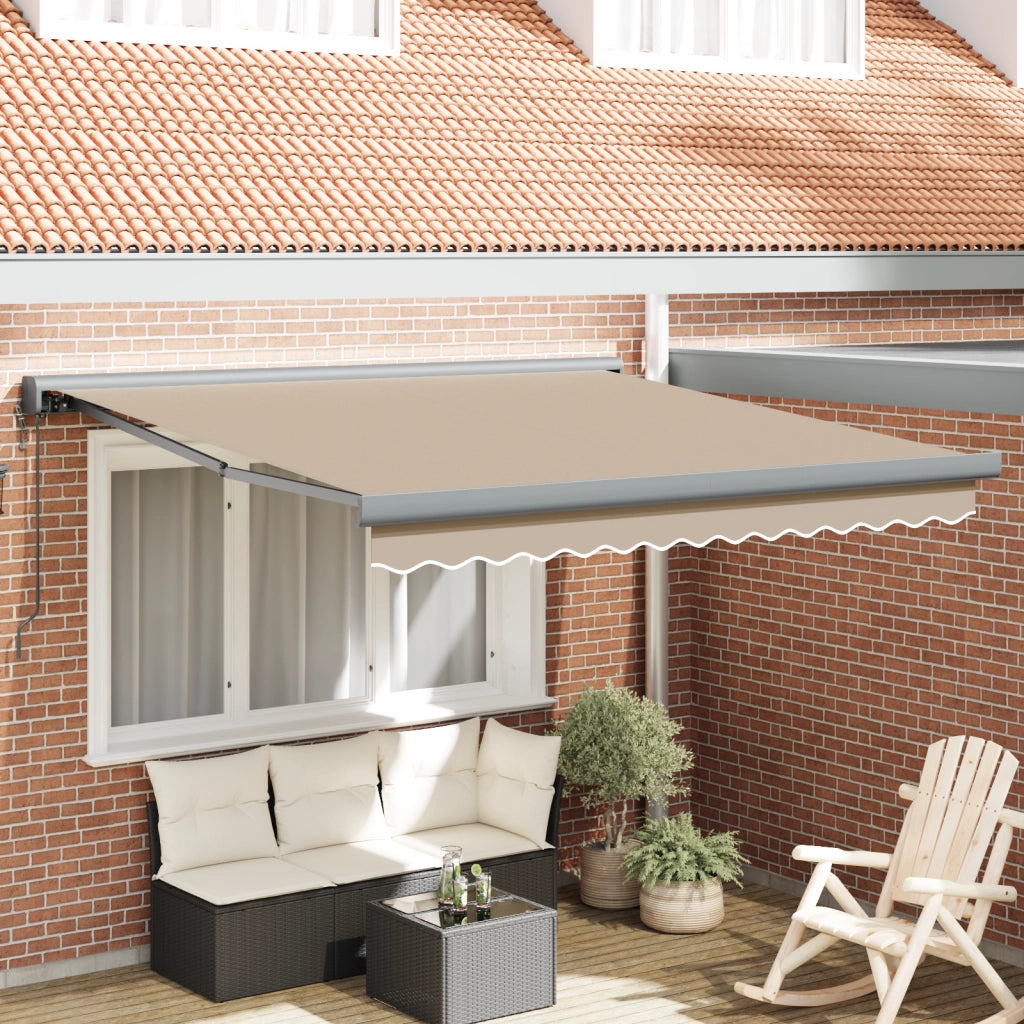 Tenda Retrattile Automatica Beige 300x250 cm