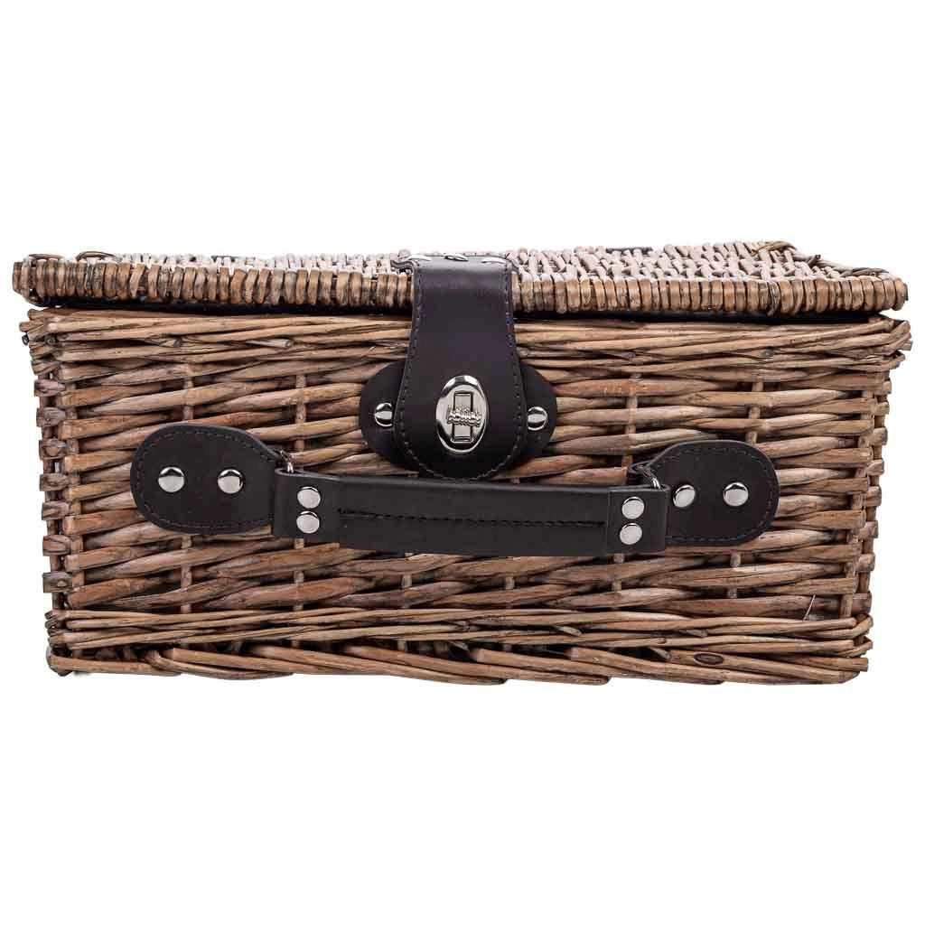 Cestino da picnic per 2 persone, marrone, 34x25,5x16h cm