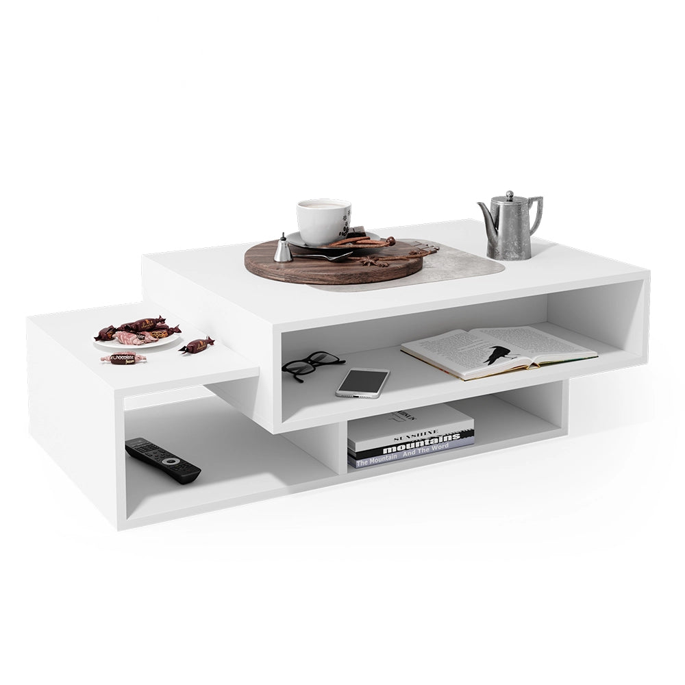 Vicco Tavolino da salotto Bianco 105 x 60 cm