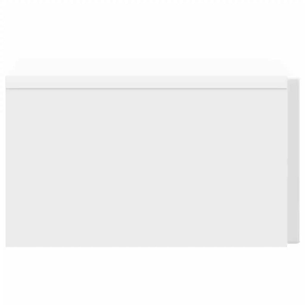 Mobiletto da notte a muro 2 pcs Bianco Lucido 33 x 34,5 x 20 cm 898434