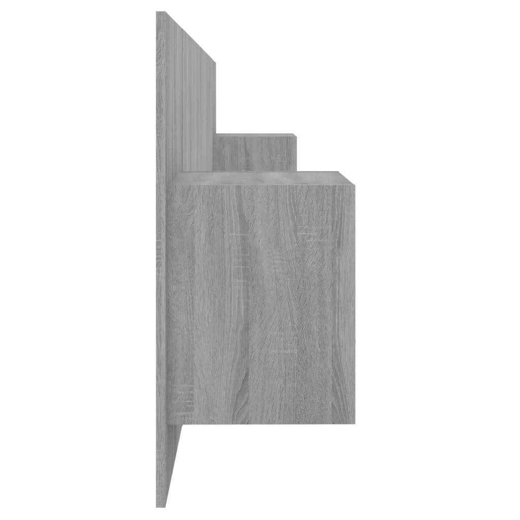 Testiera | Testata Letto con Comodini in Legno Multistrato Grigio Sonoma