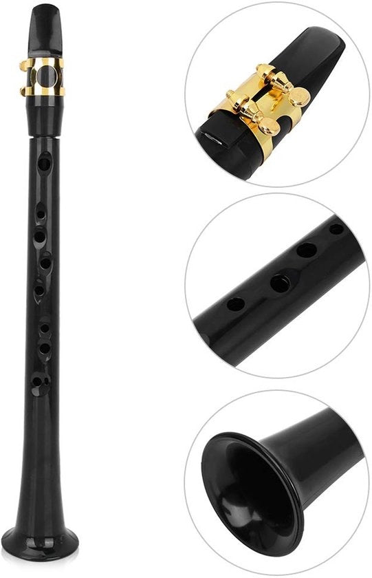 Saxofono Mini Portatile - Adatto per Principianti - Strumento di Esercizio - Leggero - Comodo da Utilizzare - Realizzato in Primo Imbottito di Plastica