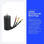 Motore RC senza asse 2150KV - 4 poli - 5 mm As - Motore idroimpermeabile - Lega di alluminio di alta qualità - 5000 giri al minuto