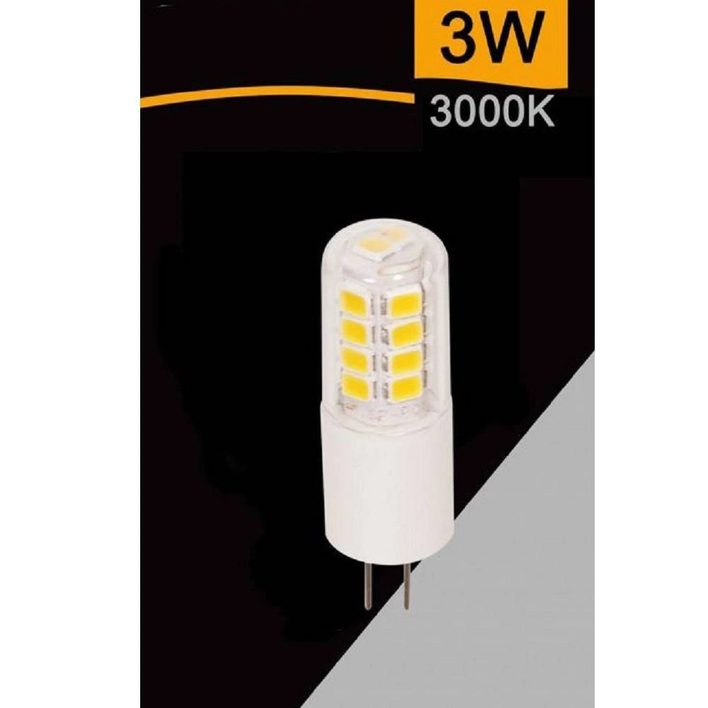 Trade Shop - Lampadina Led G4 Ac/dc 12v 3 Watt 360 Lm Luce 6500k 3000k 4000k Spardc-g4-3w-002 - -bianco Caldo      -