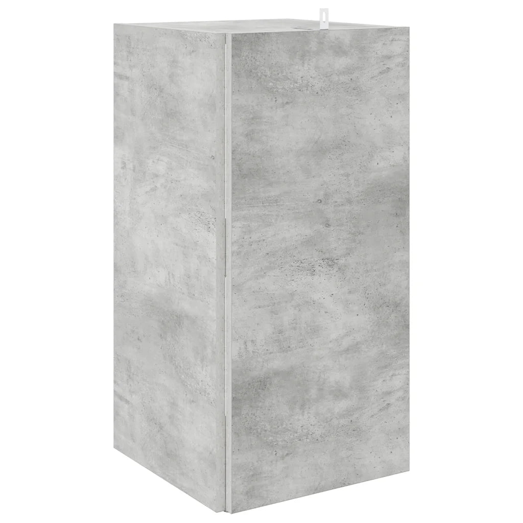 Armadio Angolare Grigio Cemento 33x33x67 cm in Truciolato 809021