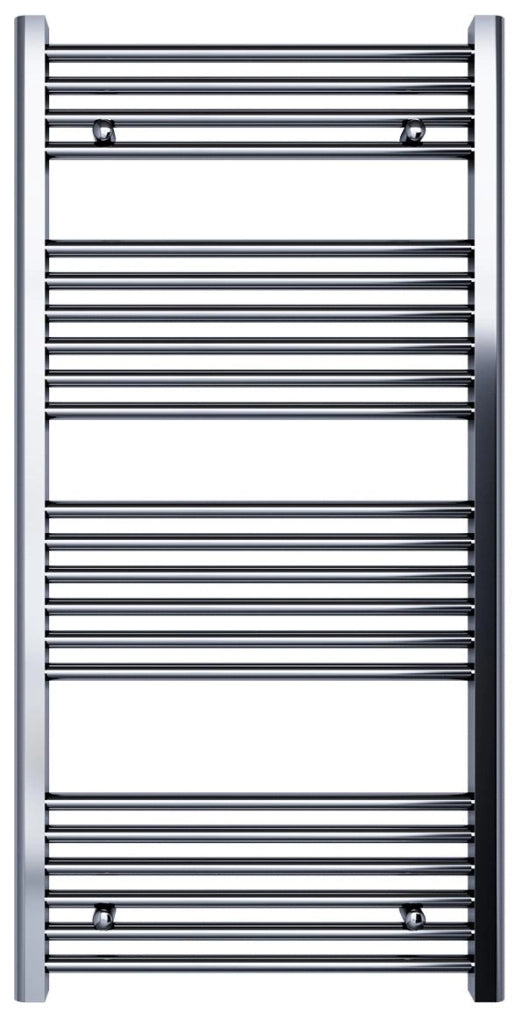 Scaldasalviette da Bagno in Acciaio H1200 mm Bonussi Stand Dritto Cromo 1200x450 mm