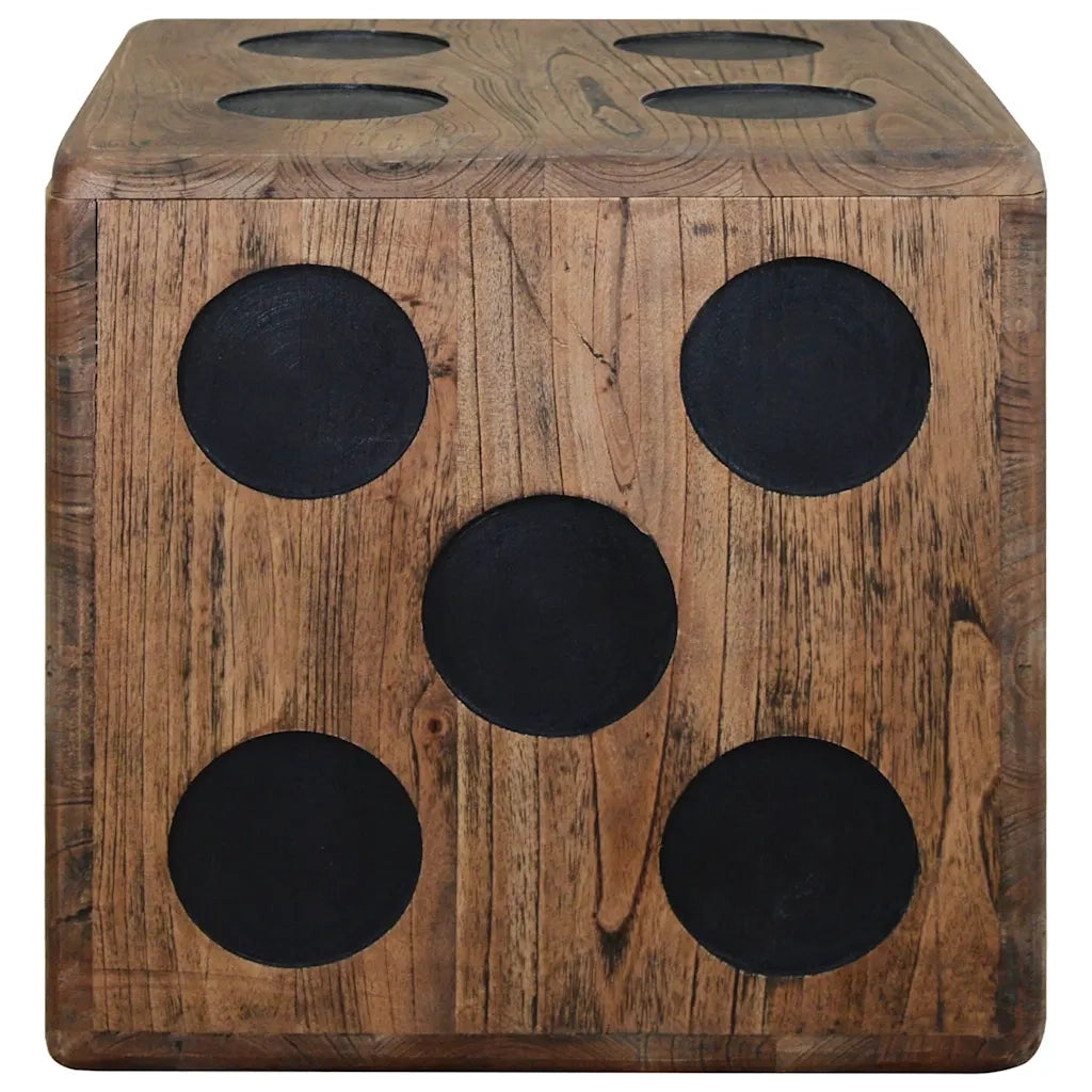 Scatola in Legno di Mindi 40x40x40 cm Design a Forma di Dado 244559