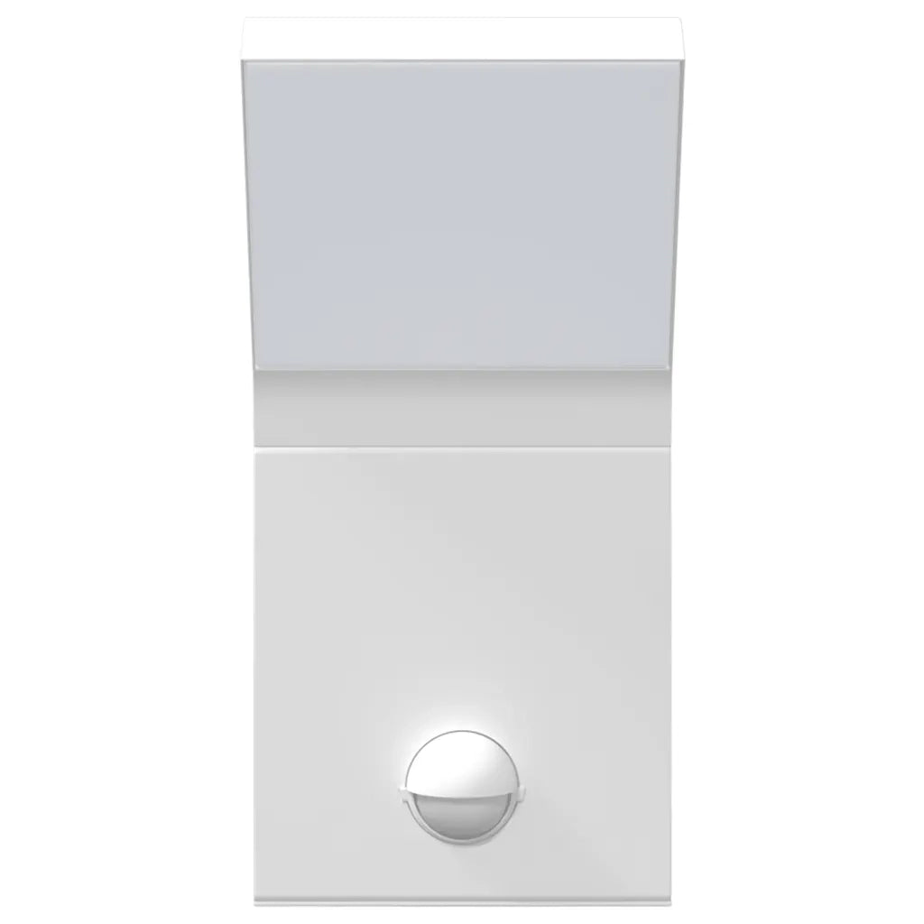 Applique con LED e Sensore Bianca in Alluminio Pressofuso