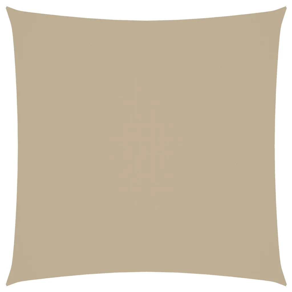 Parasole a Vela in Tela Oxford Quadrata 4x4 m Beige