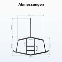 Erpice livellatore prato terreno per trattori compatti 190x98 cm Telaio fisso di livellamento