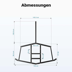 Erpice livellatore prato terreno per trattori compatti 190x98 cm Telaio fisso di livellamento