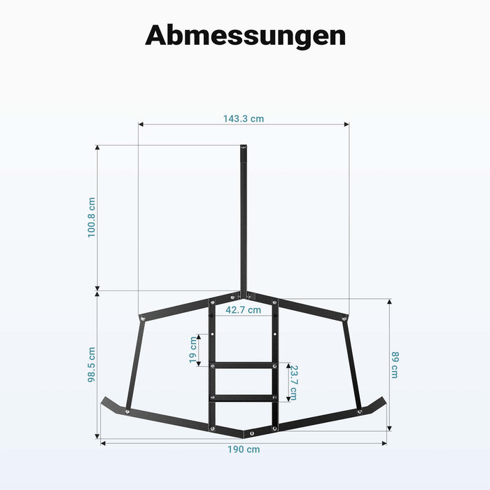 Erpice livellatore prato terreno per trattori compatti 190x98 cm Telaio fisso di livellamento