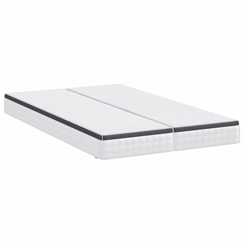 vidaXL Materasso 2 pcs Bianco e Grigio 60 x 200 cm Molla Bonell