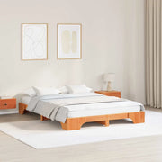 Struttura del letto Marrone cerato 150 x 200 cm Pino massello