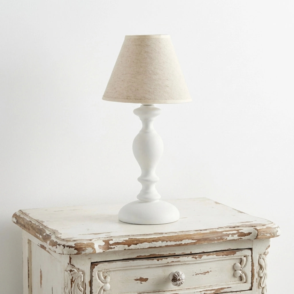 Lumetto Shabby Chic Cascina Bianco 1 Luce E14