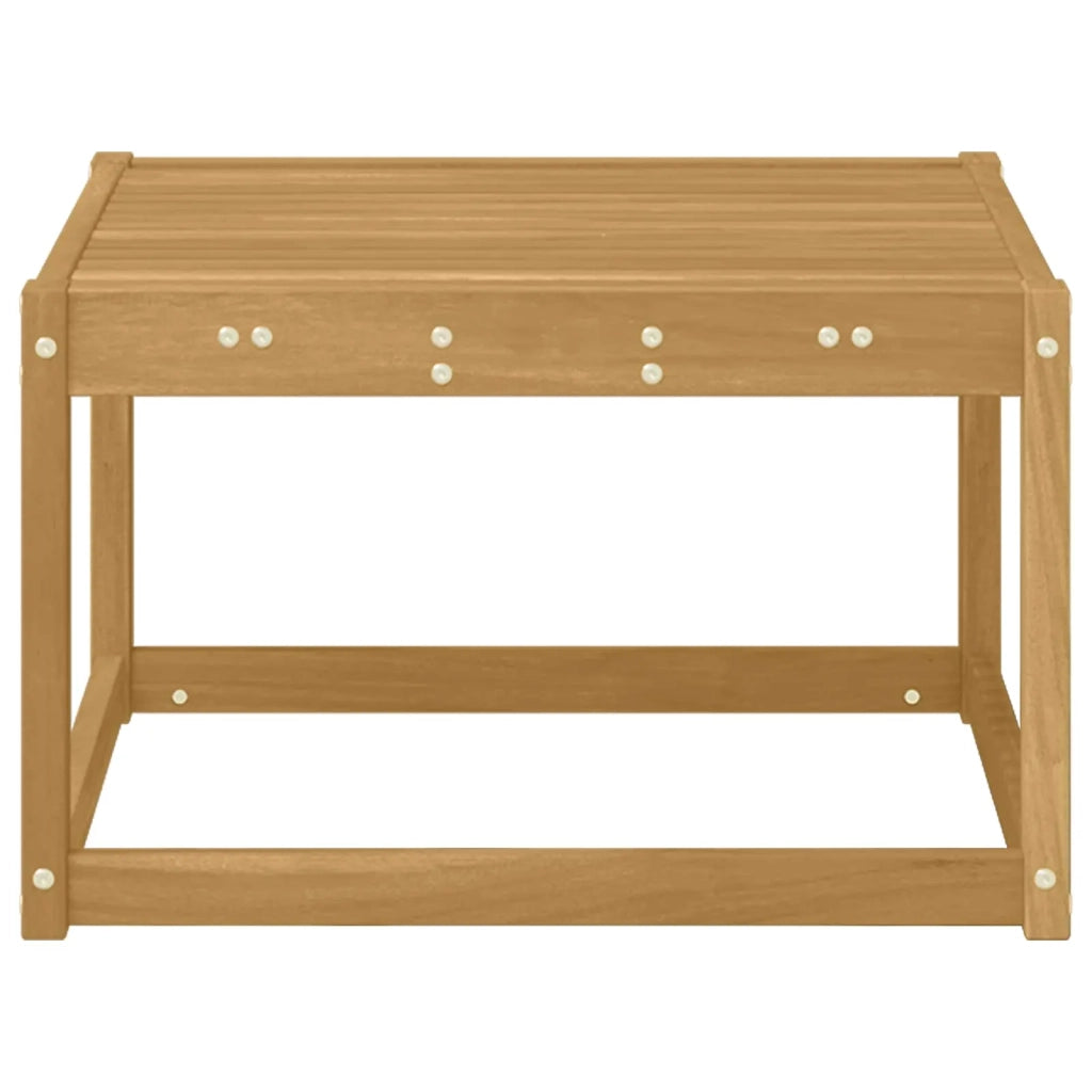 Tavolino da Giardino-Tavolo da Esterno Legno di Acacia Massello Bianco 114870