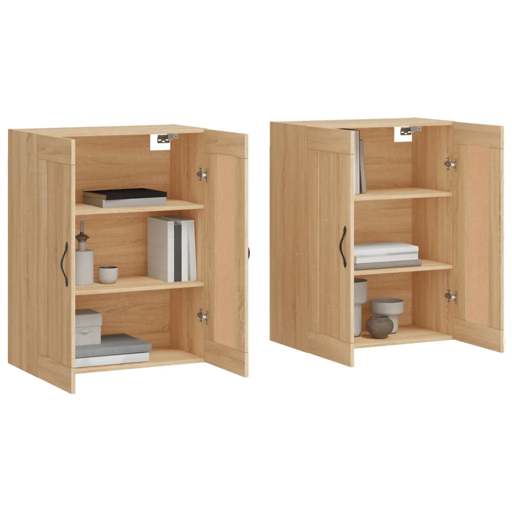 Armadietti a Parete 2 pz Rovere Sonoma in Legno Multistrato CFW7618588