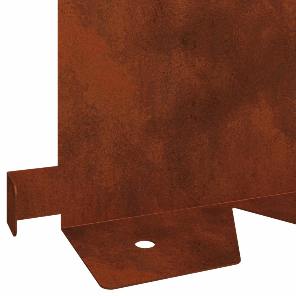 Bordura per Prato 30 pcs 102 x 15 x 4 cm Acciaio Ruggine 8008783