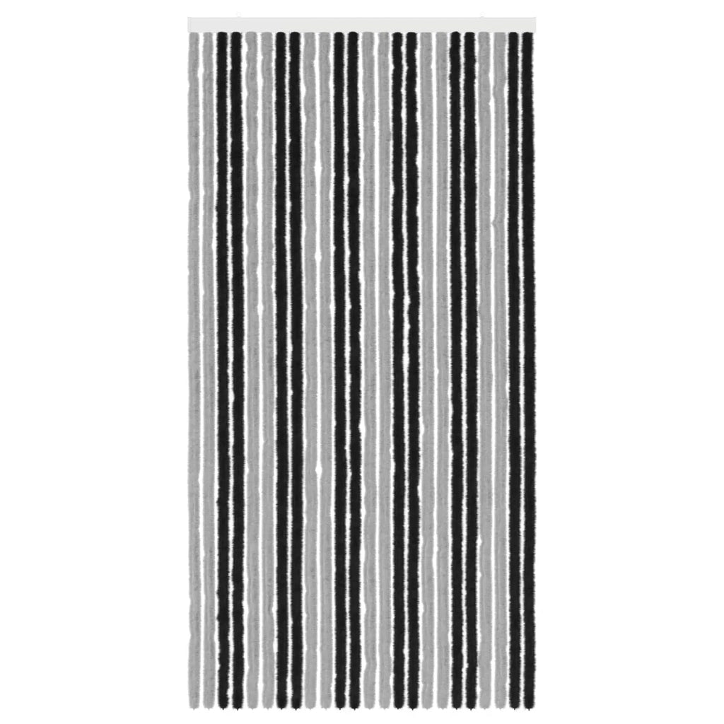 Tenda per insetti in chenille Grigio e Nero 100 x 200 cm 42034425