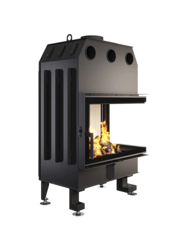 Caminetto ad angolo Inserto Apertura destra Energy 75x50x47 (15,1 kW) ECO