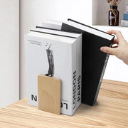Set di 2 sostegni per libri in legno con apripagine in quercia - Per libri, CD, dischi - Casa, ufficio, biblioteca