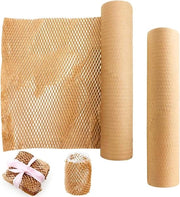 Pacco di imballaggio ecologico con drenaggio a reticolo di miele da 30cm x 10m - Confezione in kraft per spedizioni (marrone)