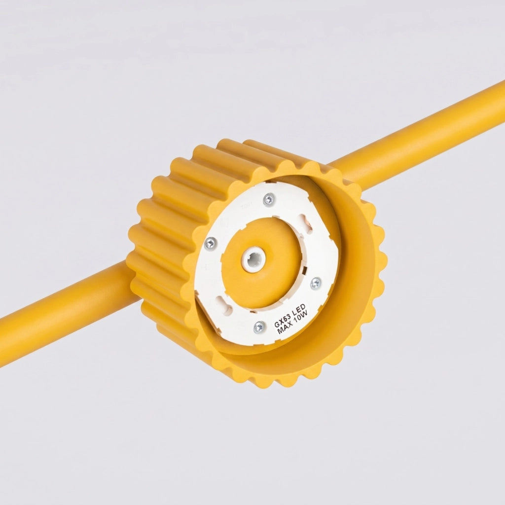 Lampadario AURA 4 giallo Gx53