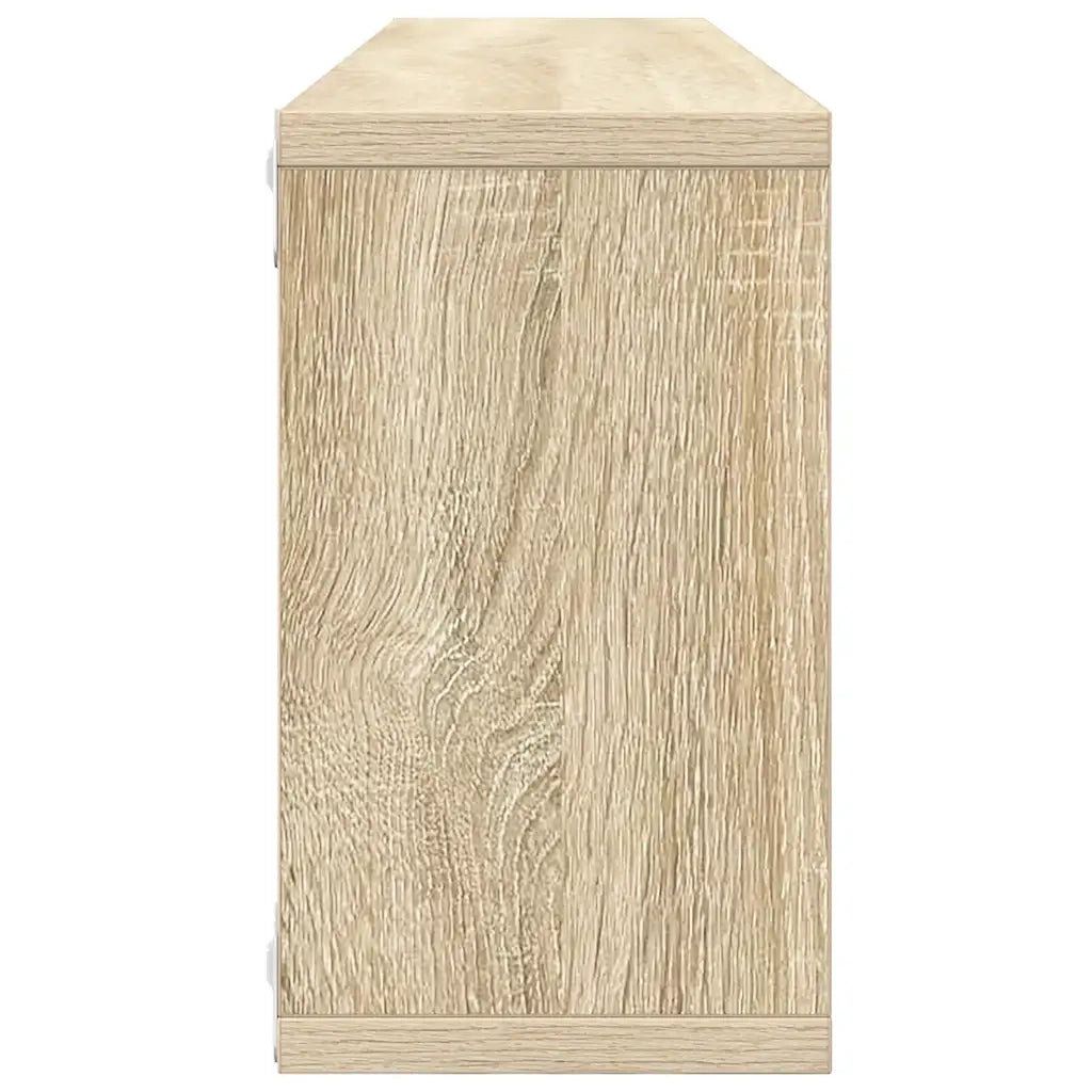 Mensole a Cubo 2 pz Rovere Sonoma 80x15x26,5 cm in Truciolato cod mxl 51329
