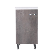 Base 45x50 anta corten grigio maniglia destra
