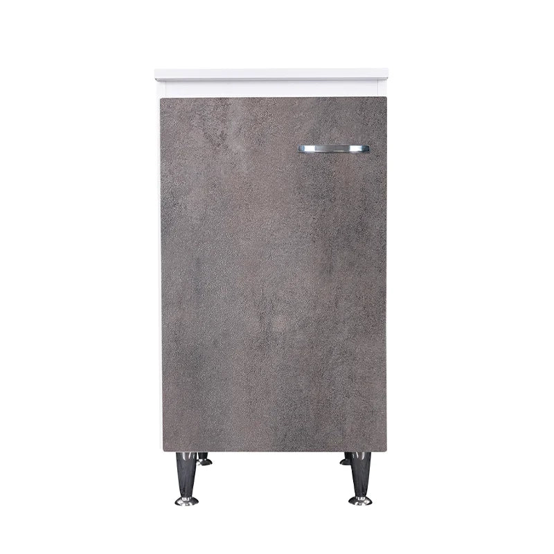 Base 45x50 anta corten grigio maniglia destra