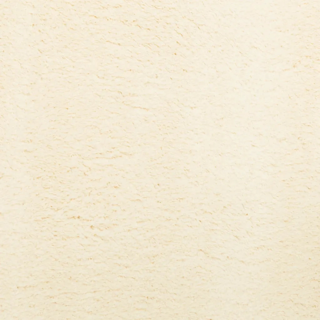 Tappeto a Pelo Corto HUARTE Morbido e Lavabile Crema 120x120 cm 375037