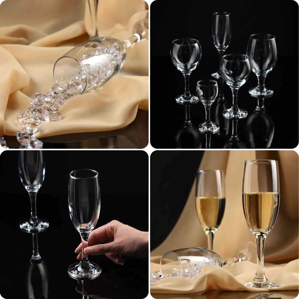 Set di 6 bicchieri da champagne/prosecco KADAX da 190 ml