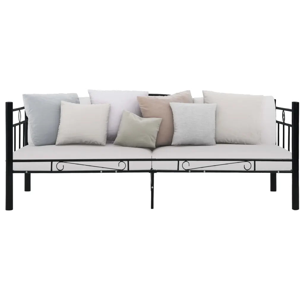 Telaio Divano Letto Nero in Metallo 90x200 cm 286135