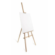 Trade Shop - Cavalletto Pittorico In Legno Inclinabile 90 Cm Pittura Esposizione Tele Quadri -