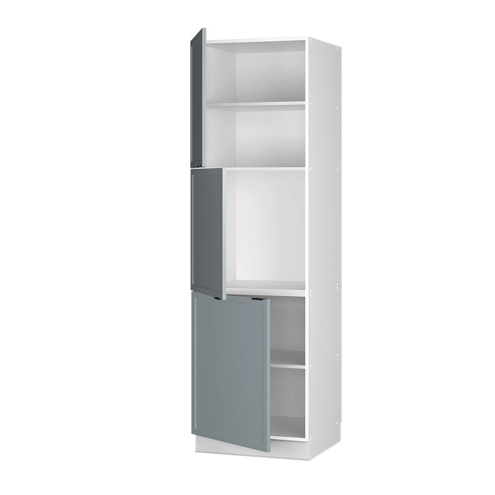 Mobile per forno da incasso Fame-Line Blu-grigio chiaro/Bianco 60 cm Vicco