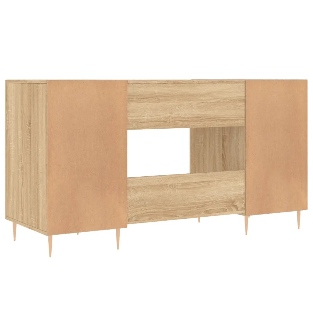 Scrivania | Tavolo da Ufficio Rovere Sonoma 140x50x75 cm in Legno Multistrato