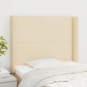 Testiera ad Orecchio Crema 93x16x118/128 cm in Tessuto 3119427