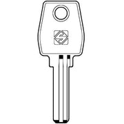 CHIAVE PUNZONATA EUROLOCKS EU17 SILCA - OTTONE NICHELATO- 5 pezzi