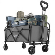 Carriola da Giardino Pieghevole ¨C Zephmum ¨C 81x45x89 cm Grigio