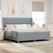 Letto con molle e materasso Grigio Scuro 90x190 cm Tessuto 3340774
