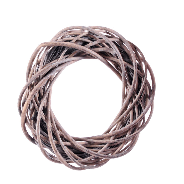 Set 2 Corone Intrecciata Grey Willow 40x10 cm