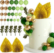 Set di decorazioni per torte da baby e compleanni con 64 pezzi di palline e foglietti, inclusi mini palloni