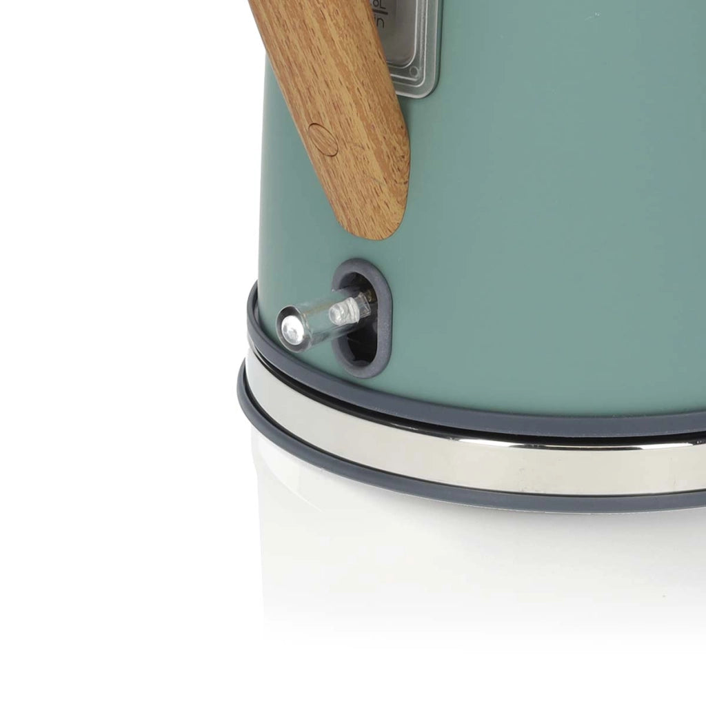 Bollitore elettrico Soft Touch 2200W da 1,7 l con regolatore Strix Verde acqua Nedis