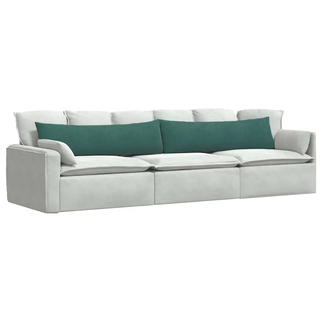 Cuscini da Divano 2 pz-Set di 2 Cuscini per Sofa Verde Scuro 145 x 40 cm 518297