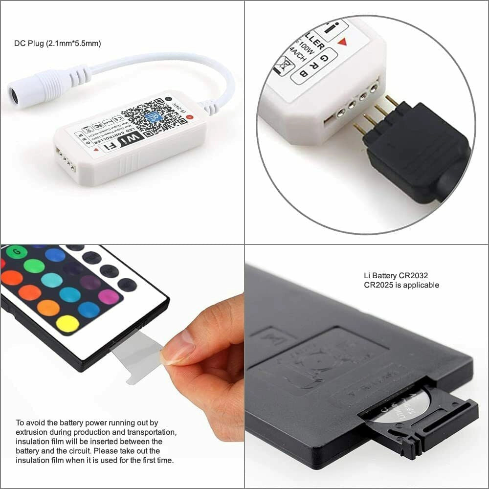 Universo Striscia LED RGB 4W/mt 12V IP65 - WIFI complatibile con Google e Alexa