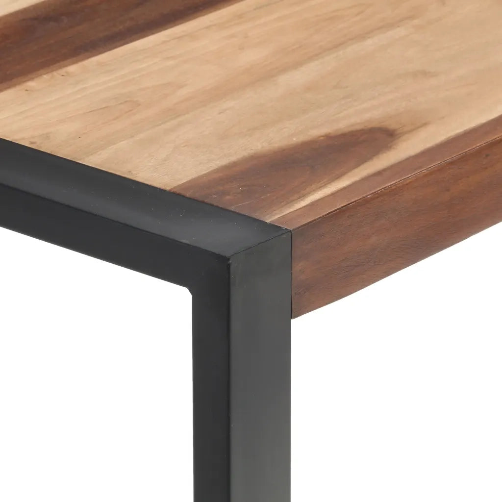 Tavolo da Pranzo 120x60x75 cm Legno Massello Finitura Sheesham cod mxl 16500
