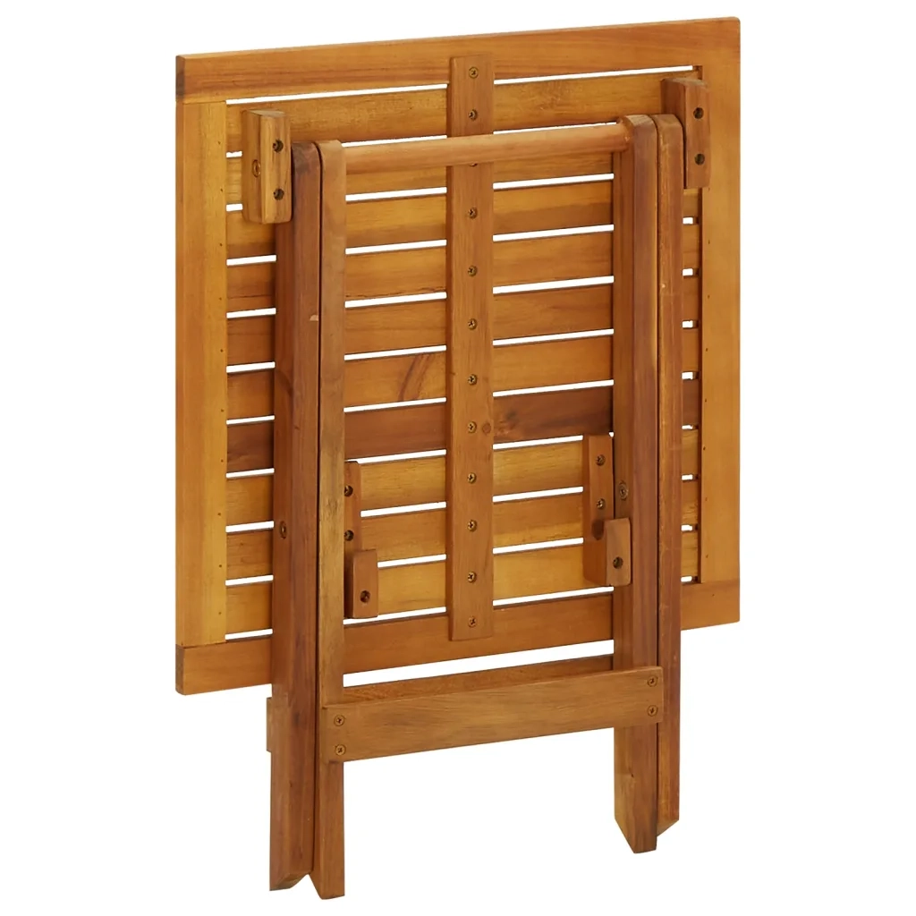 Tavolino da Giardino | Tavolo da Bistrot 46x46x47 cm in Legno Massello di Acacia