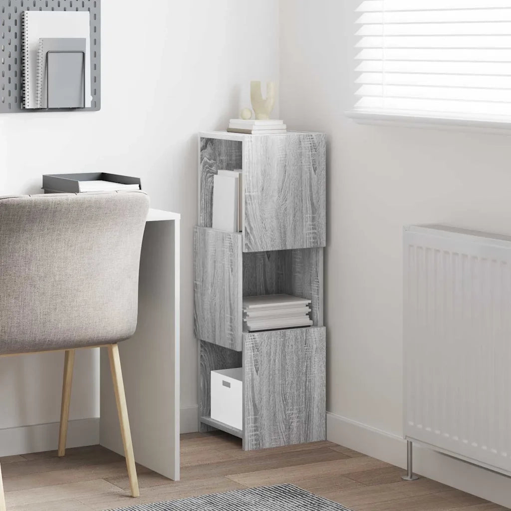 Mobile angolare Grigio Sonoma 30,5x30x95cm Legno multistrato
