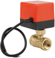 Valvola a sfera elettrica gemotorizzata DN20 12V in ottone G3/4 2 vie